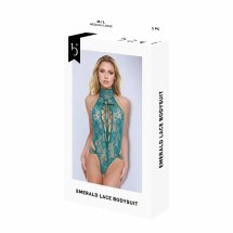 Baci Lingerie Emerald Lace Bodysuit zielony M/L – anatomiczny model z elastyczną koronką