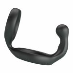 Crazy Bull Florian – podwójny anatomiczny pierścień silikonowy, czarny, ergonomiczny