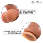 MR INTENSE Gary S silikonowy model anatomiczny z przyssawką, realistyczna tekstura, 17,8 cm