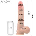 MR INTENSE Gary XL silikonowy model anatomiczny z przyssawką, progresywna średnica, 25,5 cm