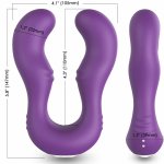 ARMONY Seraph podwójny wibrator z pilotem, fioletowy, USB, 100% wodoodporny