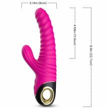 ARMONY Wibrator Wieczności silikonowy fuksja, 2 silniki, 228mm, wodoodporny, USB