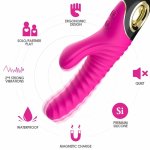 ARMONY Wibrator Wieczności silikonowy fuksja, 2 silniki, 228mm, wodoodporny, USB