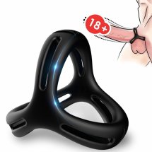 ARMONY X-RING wielopozycyjny silikonowy czarny, anatomiczny, 36mm