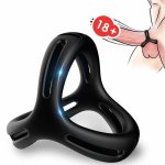 ARMONY X-RING wielopozycyjny silikonowy czarny, anatomiczny, 36mm