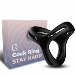 ARMONY X-RING wielopozycyjny silikonowy czarny, anatomiczny, 36mm