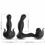 ARMONY Model ARMONIAW – czarny stymulator anatomiczny z pilotem, 9 trybów, 3 rotacje