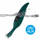 ARMONY Stymulator i Wibrator Liść Zielony, 9 trybów, podwójna głowica, USB, wodoodporny
