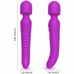 ARMONY Mission masażer i wibrator z efektem ciepła, fioletowy, 2x9 trybów, 226 mm, IPX7