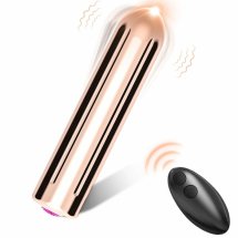 ARMONY Warhead Złoty – wibrujący pocisk z pilotem, 2x8,8 cm, 9 trybów, USB