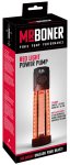 MrBoner Red Light Power Pump – automatyczna maszyna intymna z podczerwienią, 32,9 cm