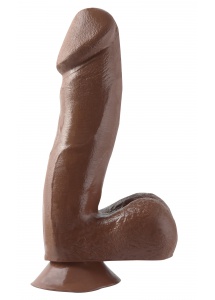 SexShop - Dildo realistyczne z przyssawką - PIPEDREAM Basix Rubber Works 6.5" Dong with Suction Cup - Brązowy - online