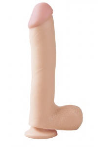 SexShop - Dildo realistyczne z przyssawką - PIPEDREAM Basix Rubber Works 10" Dong with Suction Cup Cielisty - online