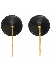 SexShop - Nakładki na sutki Nippies Gold - czarne ze złotem - online