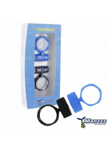 SexShop - Dwa wibrujące pierścienie - ManzzzToys Ringos - online