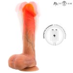 MR INTENSE Logan silikonowy model z podgrzewaniem, wibracjami i pilotem 20 cm