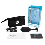 b-Vibe Snug Plug 4 Black – czarna anatomiczna wtyczka silikonowa 247g, 6 trybów wibracji