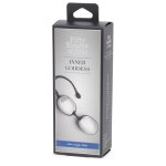 Fifty Shades of Grey Inner Goddess kulki treningowe srebrne 67g, silikon/ABS
