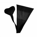 Bye Bra Adhesive Thong Black One Size – samoprzylepne bezszwowe stringi czarne wielorazowe