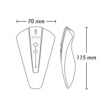 Shunga Obi Light Pink – masażer anatomiczny silikonowy, 11,5x7x3cm, cichy, ergonomiczny