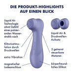 Satisfyer Pro 2 Generation 3 Violet intuicyjna maszyna intymna Air Pulse z aplikacją
