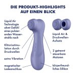 Satisfyer Pro 2 Generation 3 Violet intuicyjna maszyna intymna Air Pulse z aplikacją