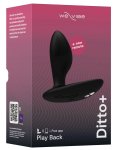 We-Vibe Ditto+ Satin Black – Zdalnie sterowany korek silikonowy, Bluetooth, 10 programów