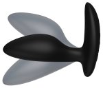 We-Vibe Ditto+ Satin Black – Zdalnie sterowany korek silikonowy, Bluetooth, 10 programów