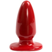 Doc Johnson Red Boy L – anatomiczny korek duży, czerwony, Sil-A-Gel, PVC
