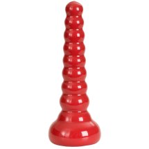 Doc Johnson Red Boy Korek krystaliczny 21,6 cm, Sil-A-Gel, antybakteryjna powierzchnia