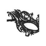 OUCH! Royal Black Lace Mask, maska koronkowa, regulowana, czarna, wenecki styl