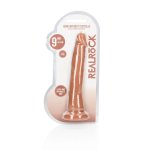 RealRock Model 23 cm, anatomiczny system z wypukłą teksturą, Skin TPE, mocna przyssawka
