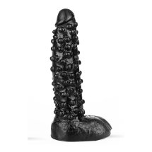 All Black Dark Crystal AB41 czarny model z teksturą kolczastą, 23 cm, PVC