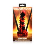 XR Brands Demon Dragon – silikonowa forma anatomiczna, czerwono-czarna, przyssawka, fantasy