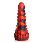 XR Brands Demon Dragon – silikonowa forma anatomiczna, czerwono-czarna, przyssawka, fantasy