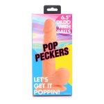 XR Brands POP 16,5 cm anatomiczny model z przyssawką, makowy, kompatybilny z O-ring