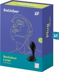 Satisfyer Backdoor Lover model silikonowy, czarny – 12 trybów pracy, wodoodporny