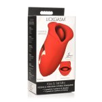 XR Brands Lickgasm Kiss and Tell silikonowy stymulator z funkcją ssania, IPX6