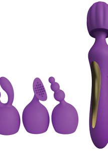 Sexshop - Kama Sutra Rhythm Bhangra Full Body Massager  Fioletowy - Masażer z nasadkami - online