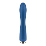 Satisfyer Spinning Rabbit 1 – podwójny model z obracaną główką, fioletowy, silikon medyczny