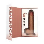RealRock Classic Tan 20,5 cm – model z wibracją, przyssawką i anatomiczną podstawą