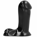 All Black Model 14 cm, kompaktowa forma, stabilna podstawa, elastyczne PVC, czarny