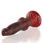 EPIC CYBERSILICOCK Prometheus Titan In Flames – silikonowy model wibracyjny z pilotem USB, 225 mm