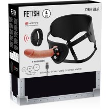 Fetish Submissive Cyberstrap L – uprząż intymna z pilotem WATCHME, silikonowa, 22,5 cm