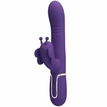 Pretty Love Butterfly Violet – Wielofunkcyjny Masażer 4w1, Silikonowy, 18 Trybow
