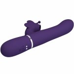 Pretty Love Butterfly Violet – Wielofunkcyjny Masażer 4w1, Silikonowy, 18 Trybow