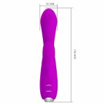 Pretty Love Gloria – Wodoszczelny Model Intymny USB, Silikon Fioletowy, 12 Trybow