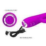 Pretty Love Gloria – Wodoszczelny Model Intymny USB, Silikon Fioletowy, 12 Trybow