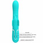 Pretty Love Motyl Aqua Green – Multifunkcyjny Masażer Intymny 4w1, 7 Trybow, USB