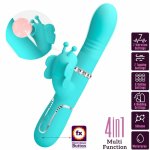 Pretty Love Motyl Aqua Green – Multifunkcyjny Masażer Intymny 4w1, 7 Trybow, USB